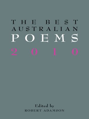 The Best Australian Poems 2010 - ebook